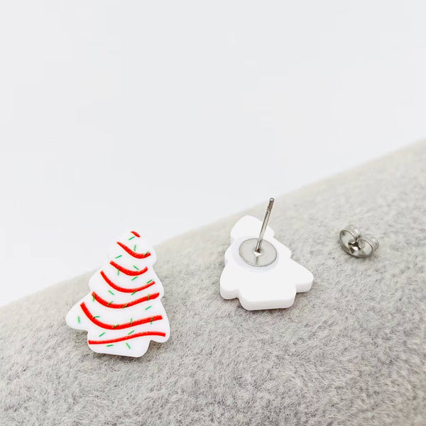 Mio Queena - Acrylic Christmas Tree Ear Studs
