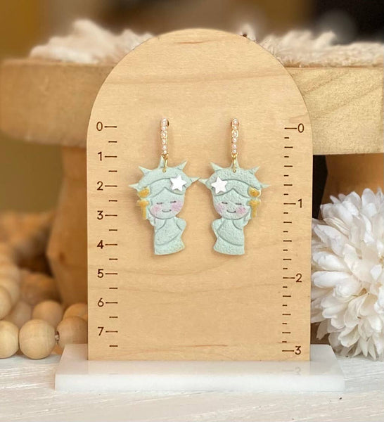 Clayhouse Colours - Fourth of July Handmade Earrings | Red White & Blue Earrings