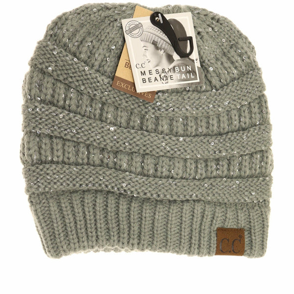 C.C Beanie - Sequin CC Beanie Tail Beanie MB730