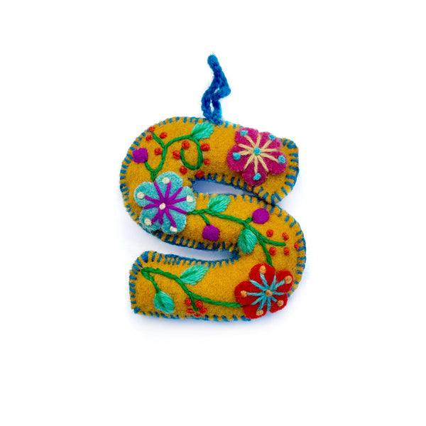 Ornaments 4 Orphans - Colorful Letter Ornament Bundle ACELMS, 6 Pack