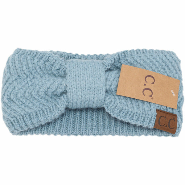 C.C Beanie - Chevron Knit Knot Head Wrap HW9000