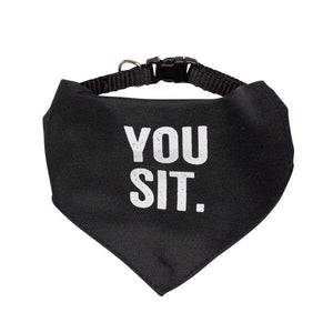 SNARK CITY - You Sit Pet Bandana/Collar: L
