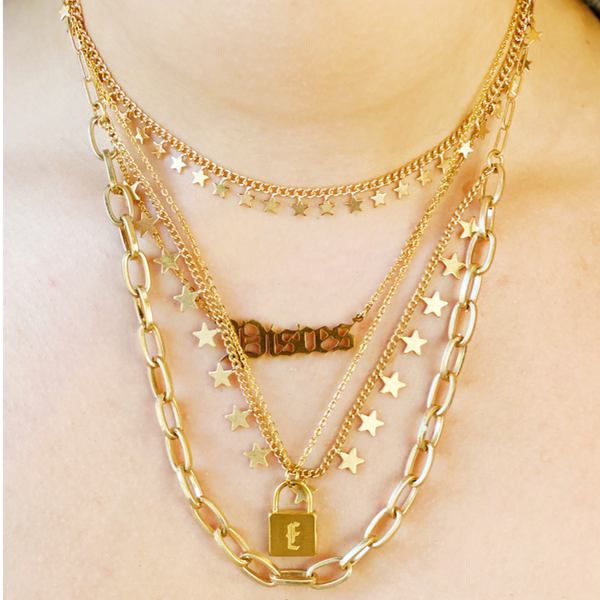 Ellison+Young - Old English Zodiac Necklace
