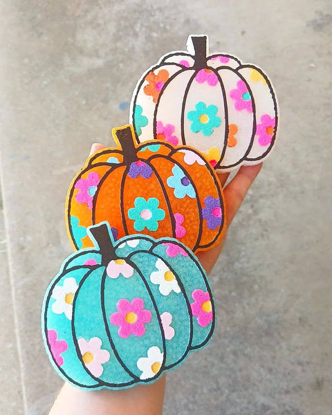 Bless Your Cottons - Daisy Pumpkin Car Freshener: Orange / Vanilla pumpkin marshmellow