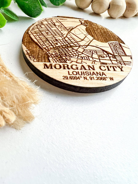 Geaux Magnolia - Map Custom Magnet