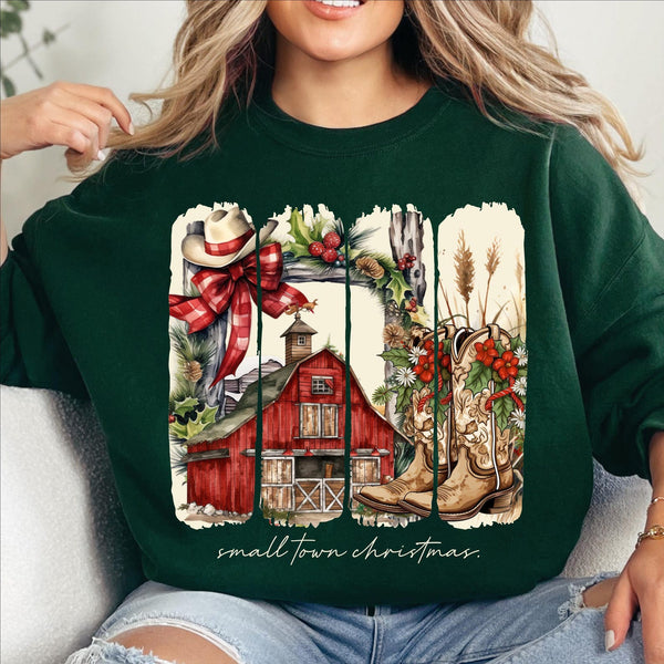 SMALL TOWN CHRISTMAS - BARN AND BOOTS