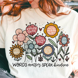 WORDS MATTER SPEAK KINDNESS