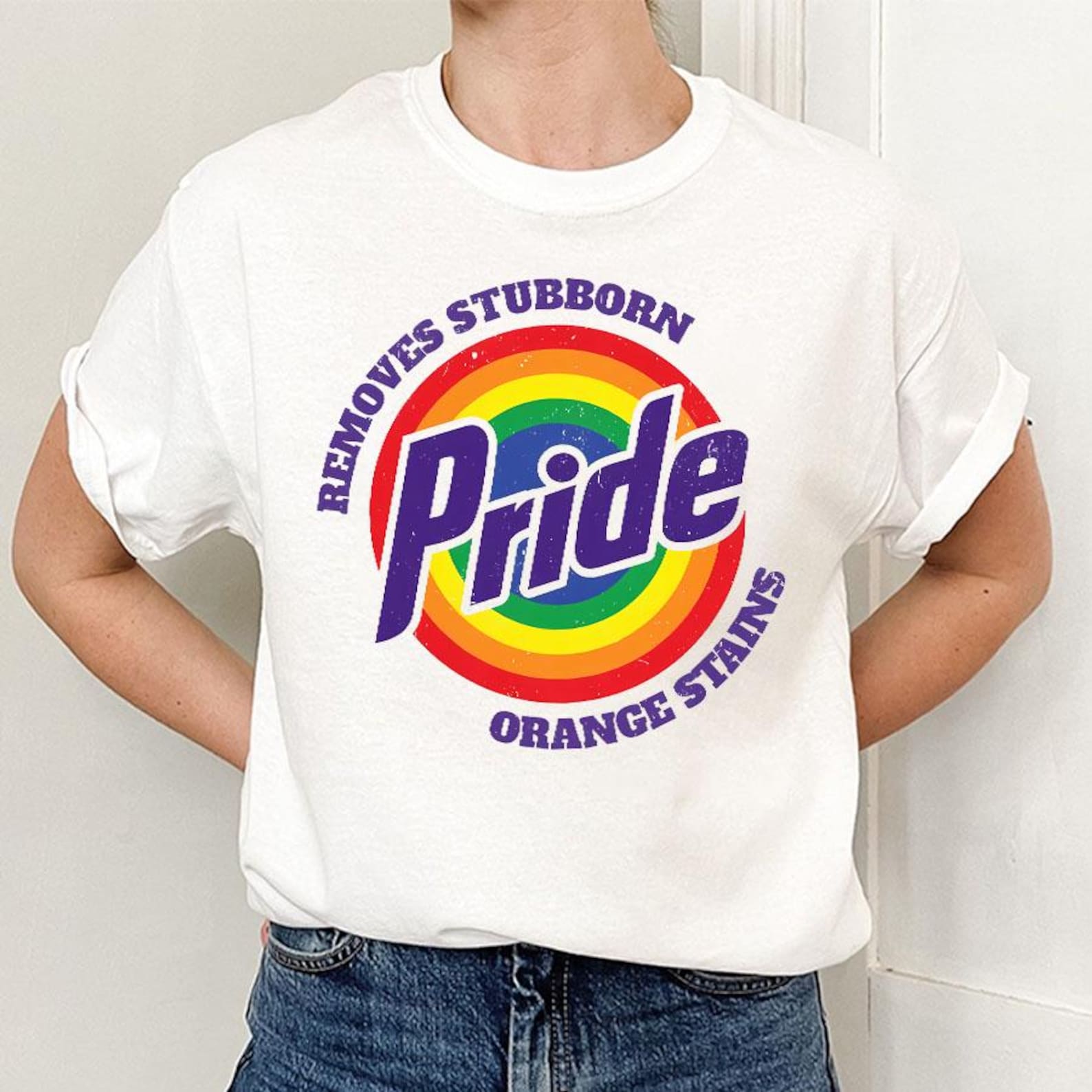 PRIDE REMOVES STUBBORN ORANGE STAINS