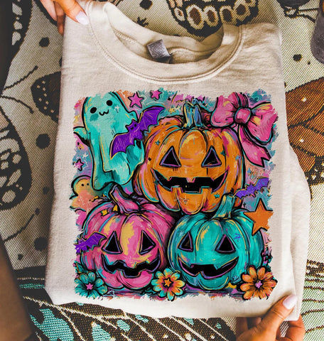 NEON PUMPKINS