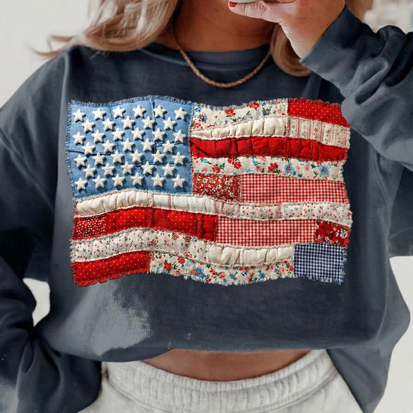 AMERICAN FLAG QUILT