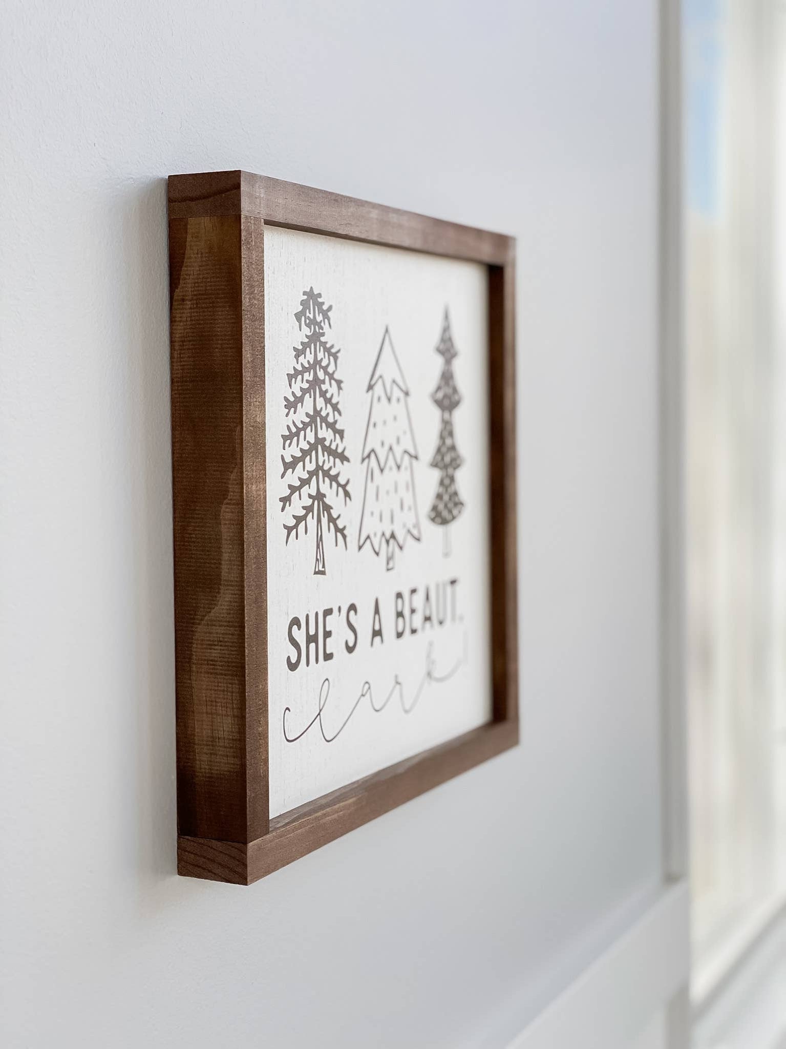 Lily and Sparrow - She's A Beaut Clark | Christmas Wood Sign