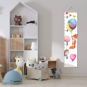 Honey Lemonade - Canvas Kids Growth Chart - Fox