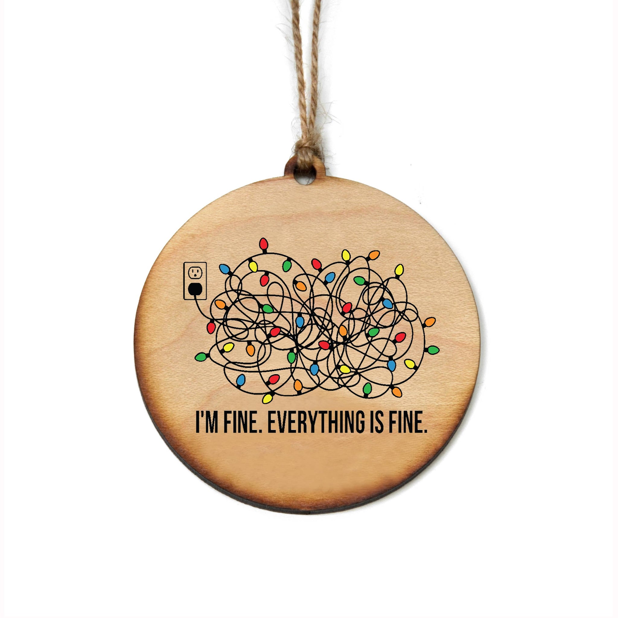 Driftless Studios - I'm Fine. Everything Christmas Ornaments - Christmas Decor