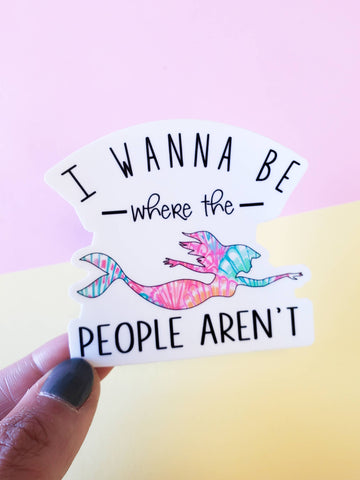 tcbco - Where The People Aren't Permanent Vinyl Sticker