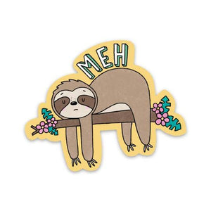 Big Moods - Meh Sticker - Sloth