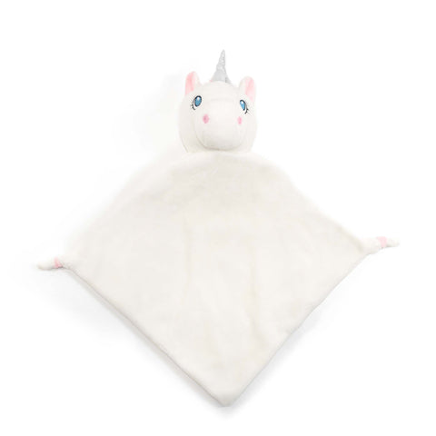 Cubbies - White Unicorn Blankie