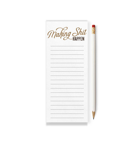 Tiramisu Paperie - Making Shit Happen Skinny Notepad