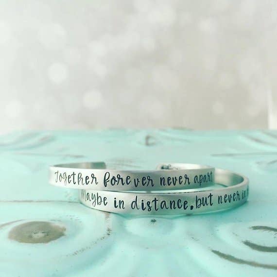 Like Mother Like Daughter Jewelry - Mother Daughter Stamped Cuff Bracelets