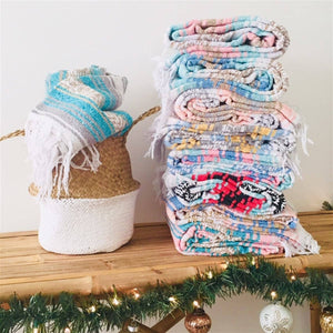 Mahalo Market - Pastel Beach Towels l Throw Blankets l Mexican Blankets Bulk