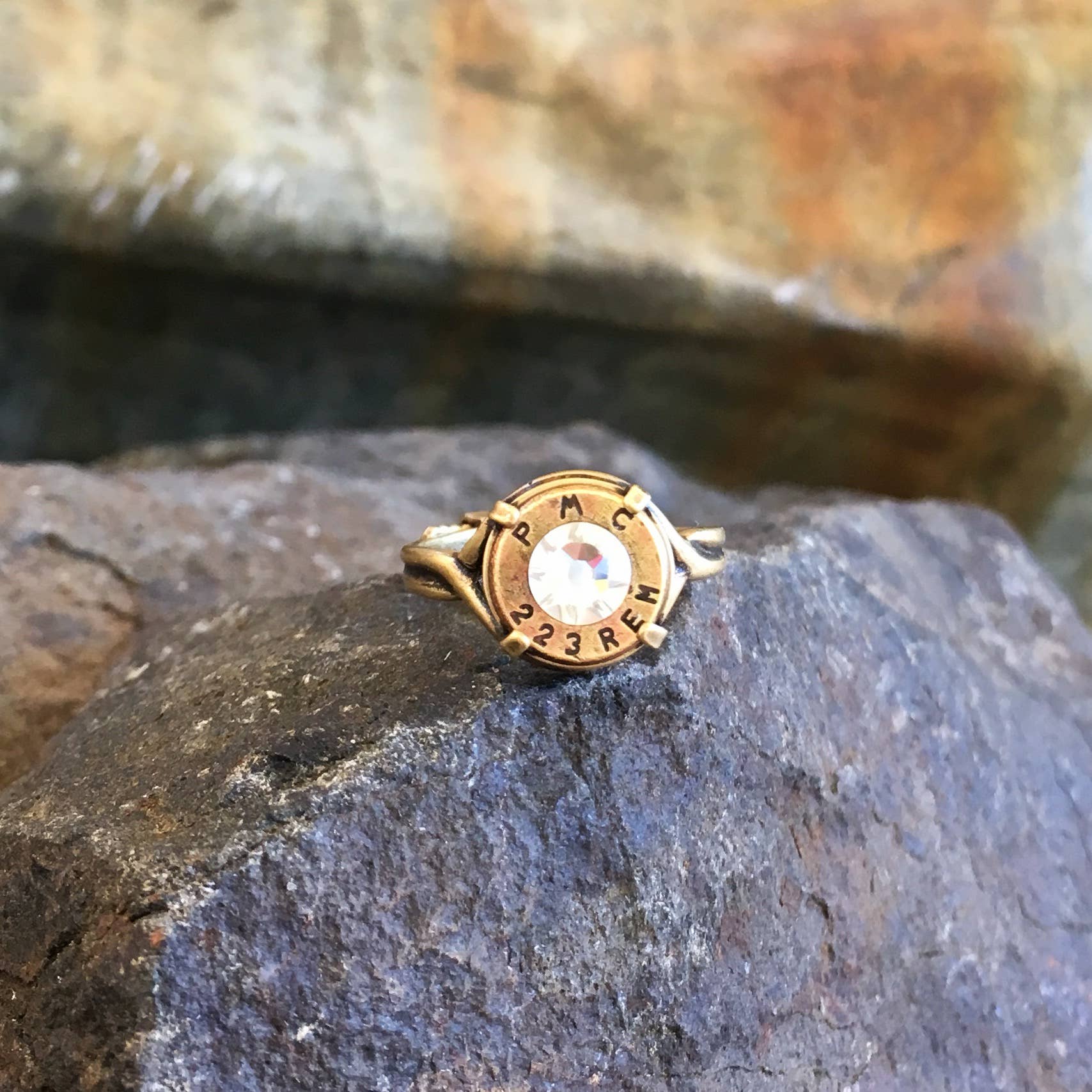 Buffalo Girls Salvage - Bullet Crown Ring -  Bronze - Recycled Jewelry