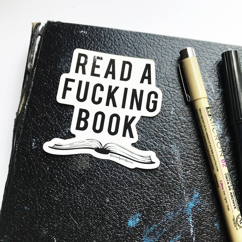 Steel Petal Press - Fucking Book Sticker