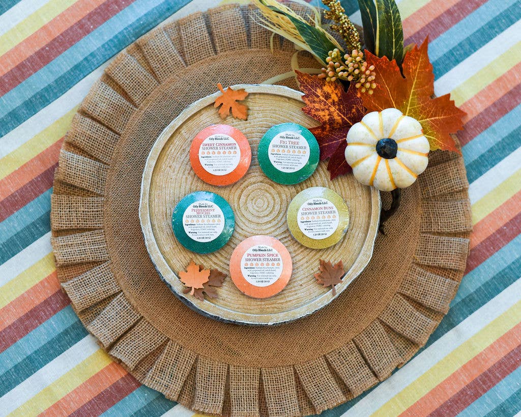 Oily Blends - Fall Shower Steamers - Sampler Pack of 6
