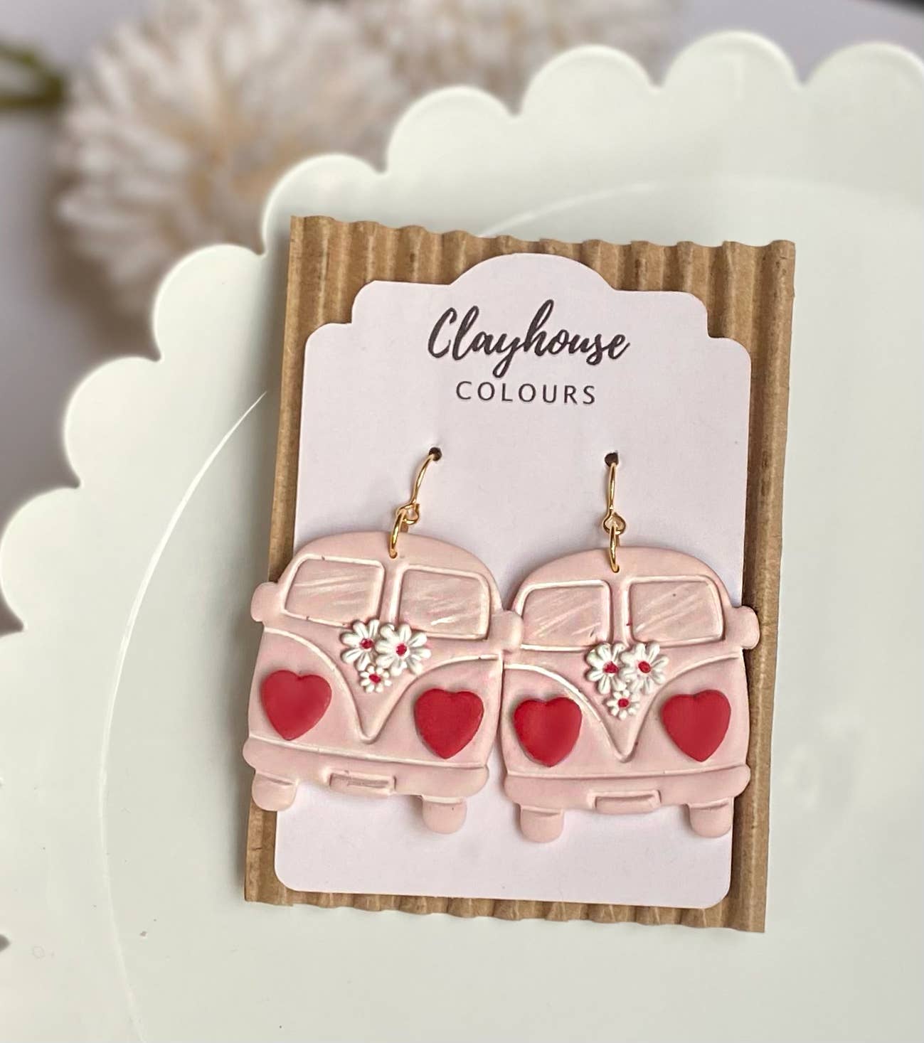 Clayhouse Colours - Groovy Valentine’s Clay Earrings