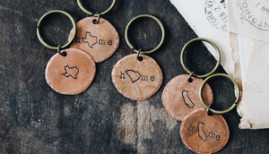 The Traveling Penny - Custom Home State Keychain