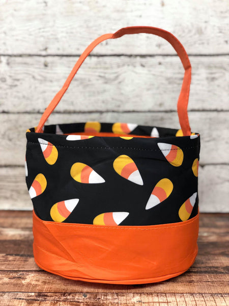 Personalized Candy Corn Trick or Treat Bucket