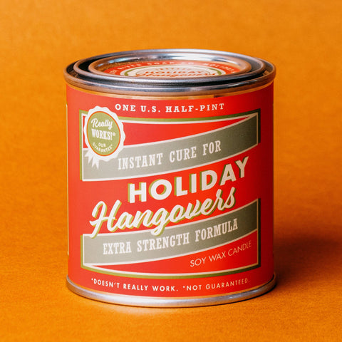 [CLEARANCE] Holiday Hangovers Half-Pint Can | Funny Christmas Candle