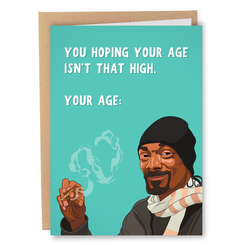 Sleazy Greetings - High AF Card