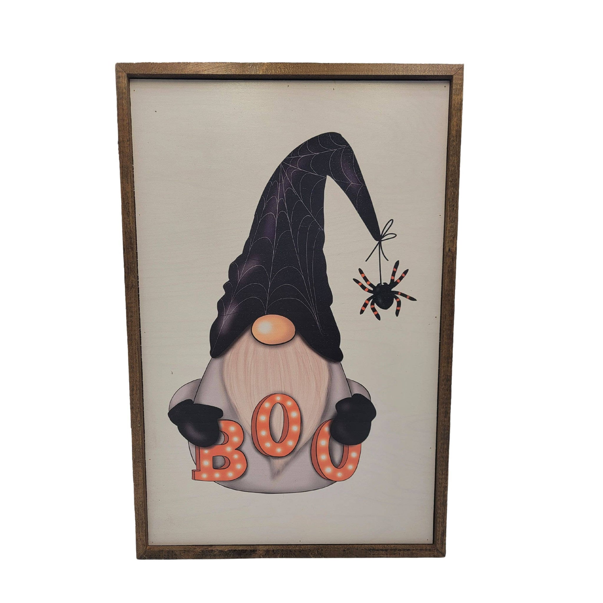 Driftless Studios - 12x18 Boo Gnome Halloween Décor - Accent Sign