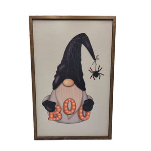 Driftless Studios - 12x18 Boo Gnome Halloween Décor - Accent Sign