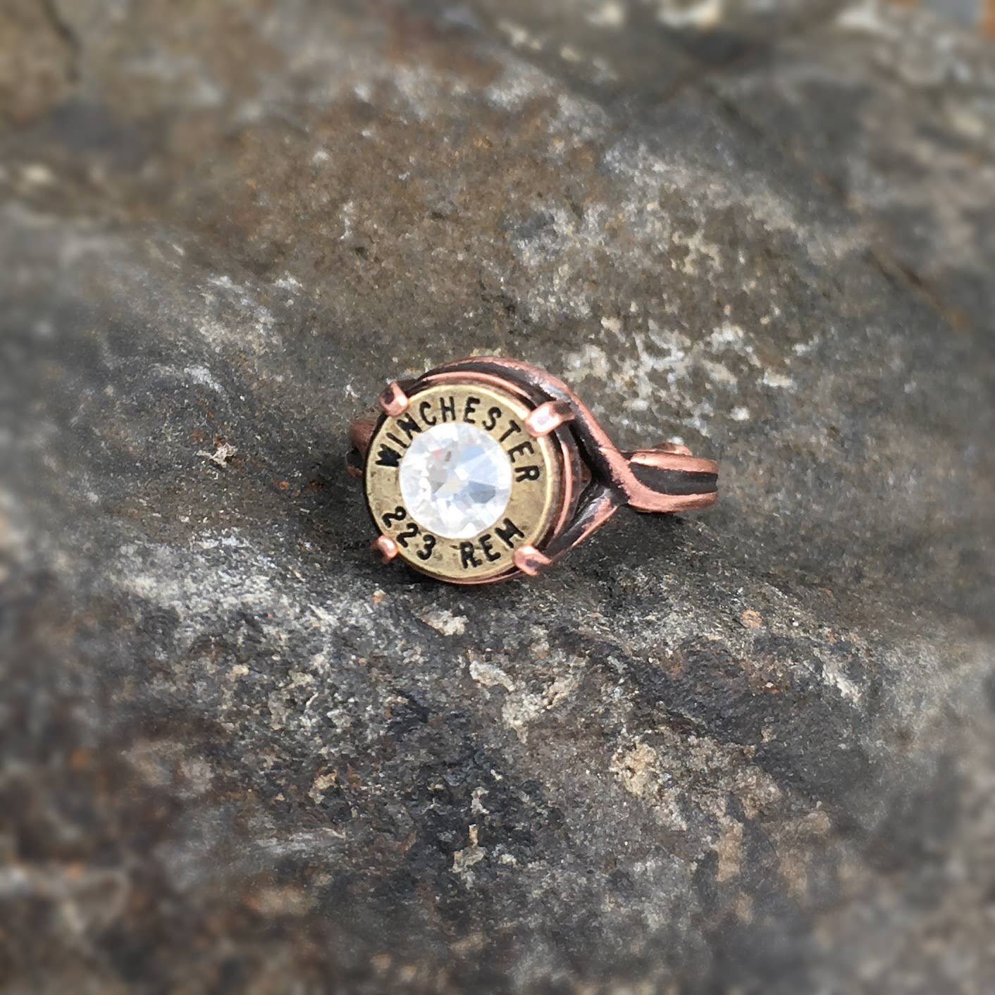 Buffalo Girls Salvage - Bullet Crown Ring - Copper - Recycled Jewelry