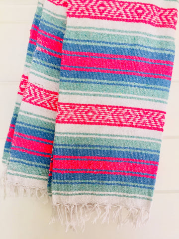 Sea Gypsy California - Tropics Beach Blanket l Mexican Blanket l Throw Blanket