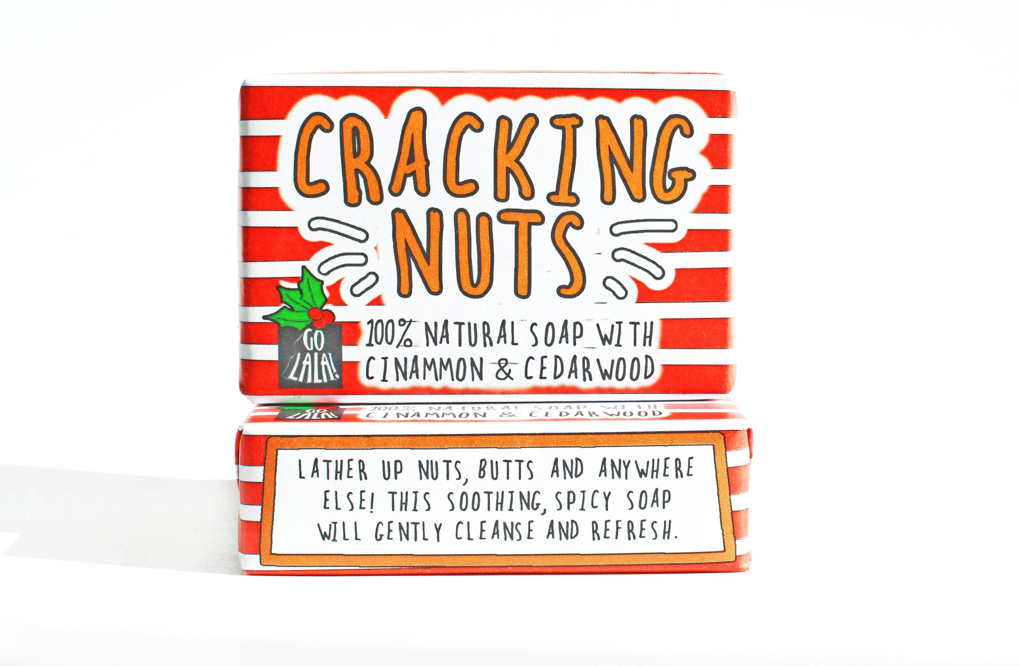 Go La La - Cracking Nuts Christmas Soap Funny Gift  Stocking Filler S