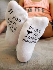 Dorothy’s Reason - Bring my Mom a Margarita Baby Socks | Items for Moms | Baby: 0-6mo