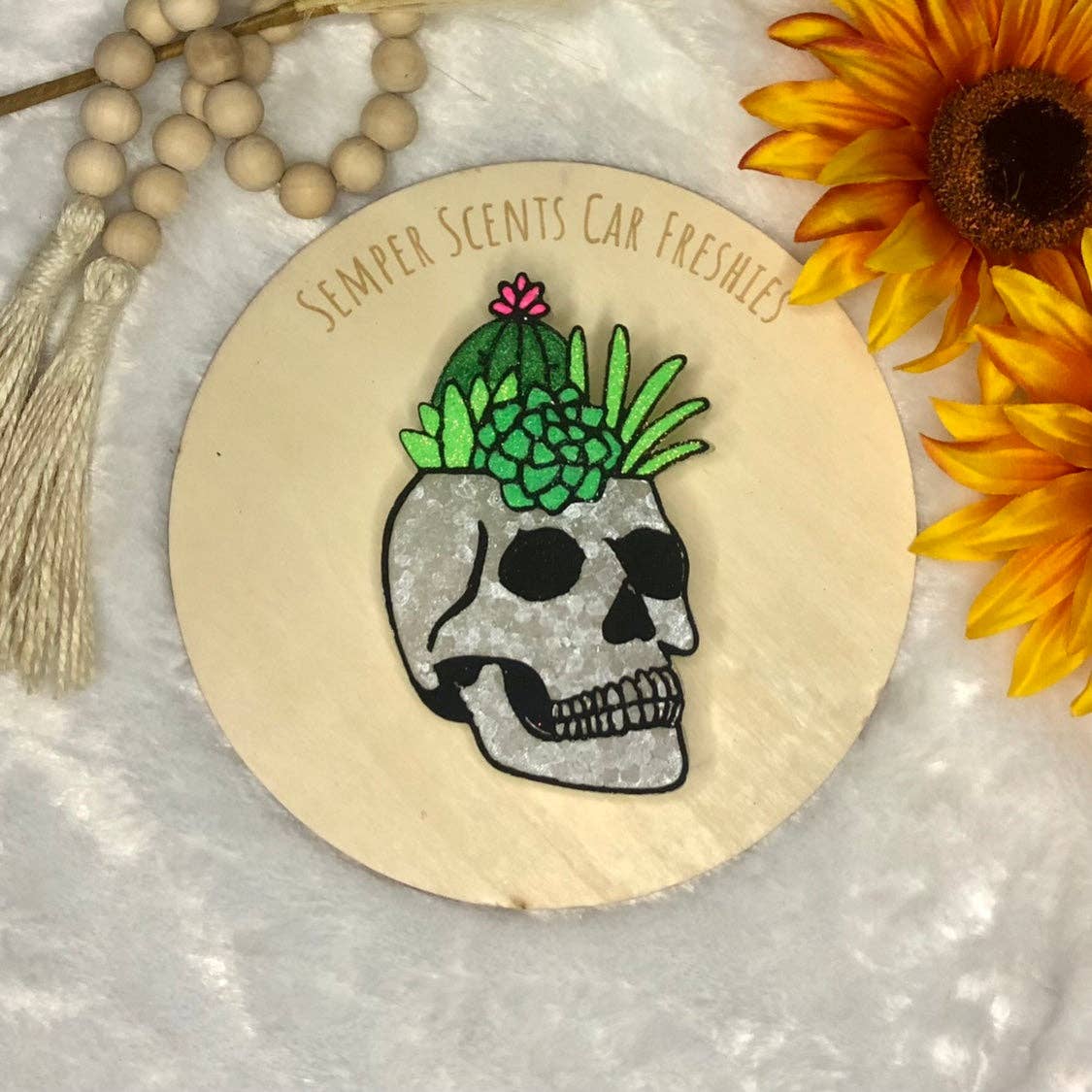 Semper Scents Car Freshies - Skull Planter Car Freshie