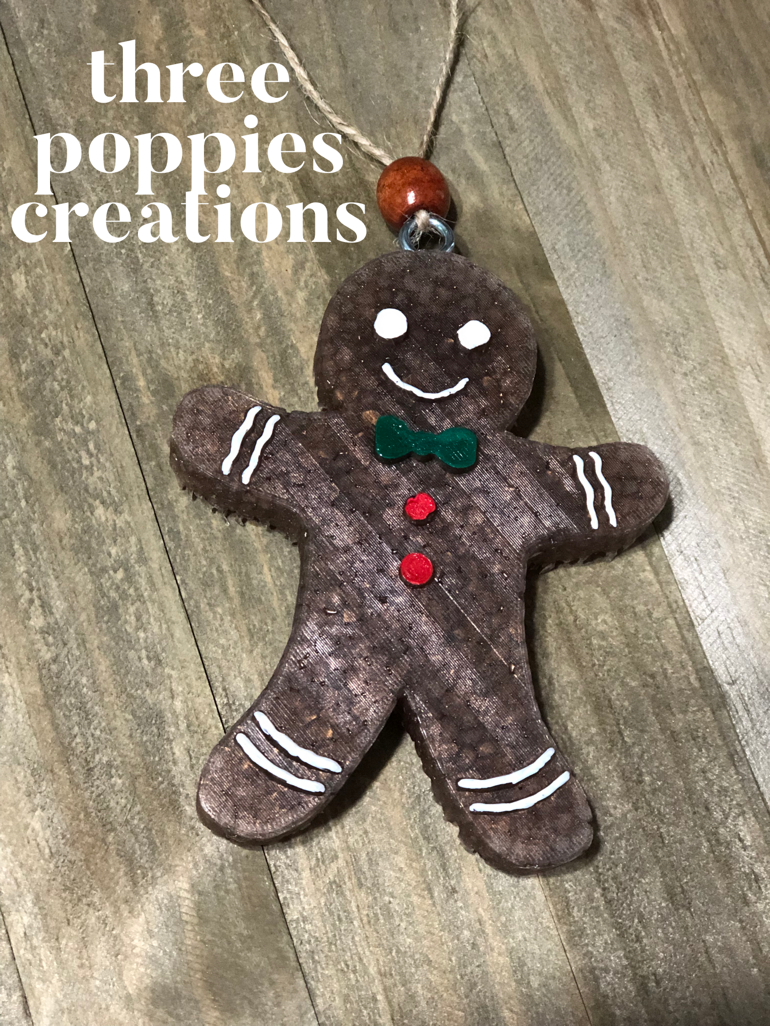 Three Poppies Creations - Gingerbread Car Freshie - Air Freshener