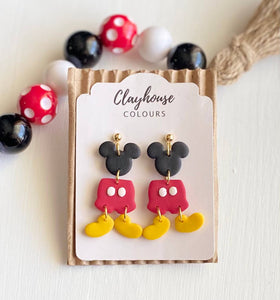 Clayhouse Colours - Mouse Clay Earrings
