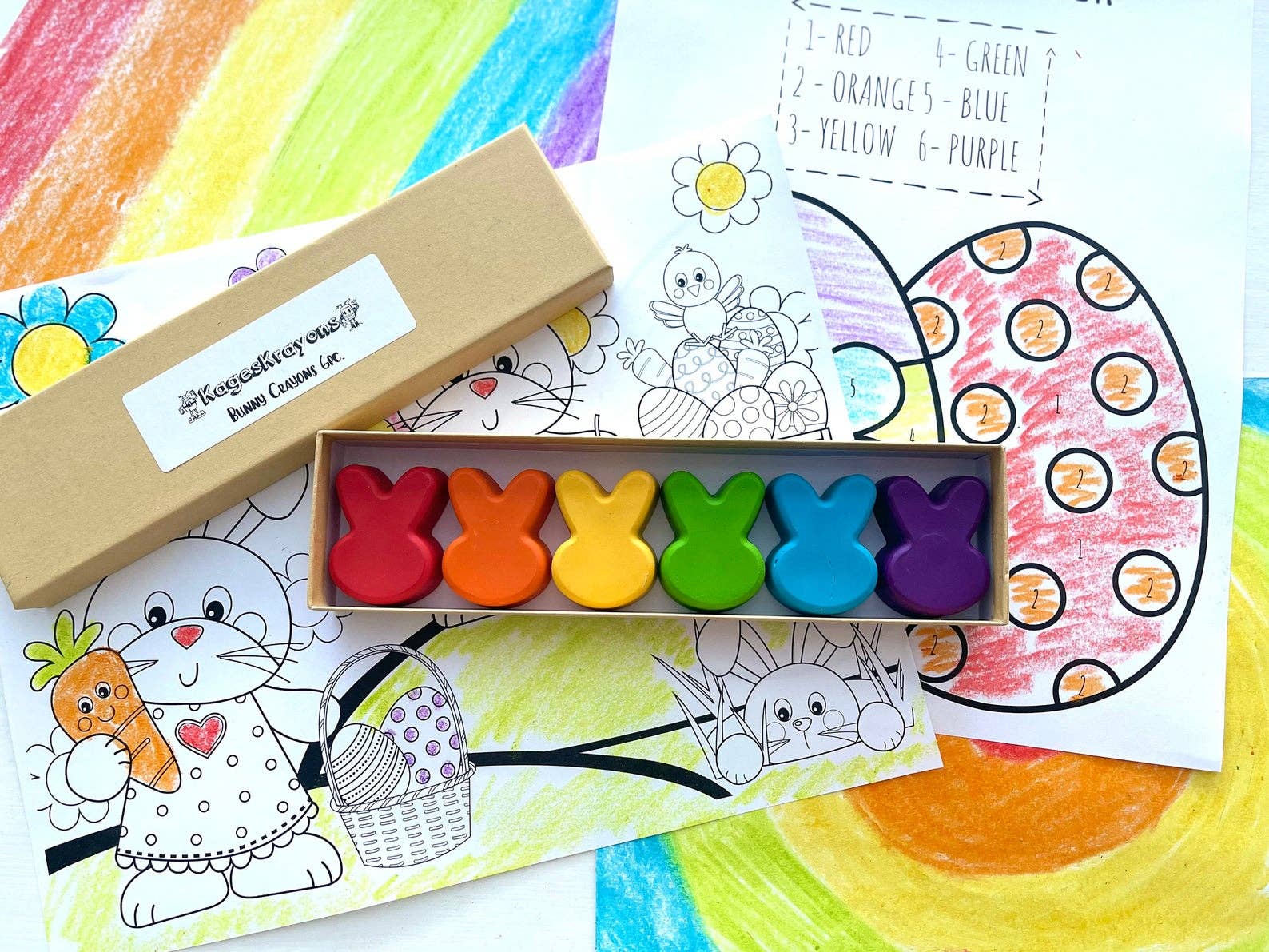KagesKrayons - Bunny Crayons Gift Box