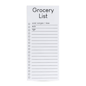 ellembee gift - Grocery List | avoid everyone I know, milk, eggs notepad