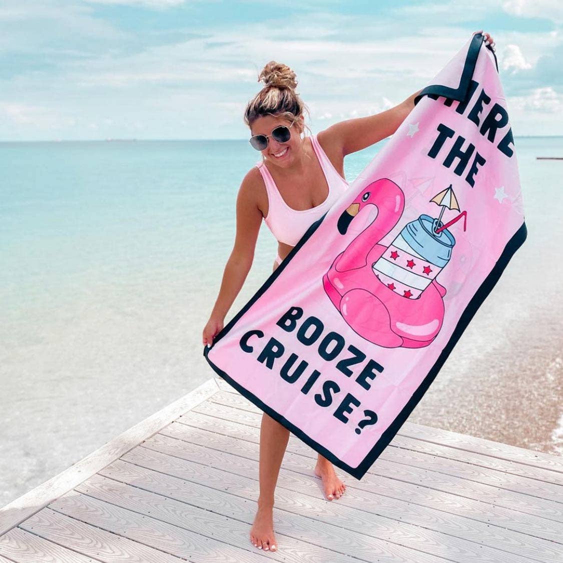 Katydid - Where's The Booze Cruise Quick Dry Beach Towels