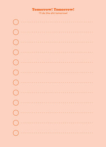 Triple Threat Press - Tomorrow! List Notepad