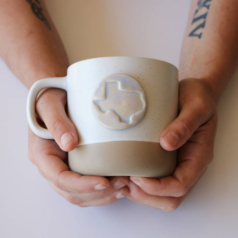 Prodigal Pottery - Stamped State Mug: Cabin Style (10oz)