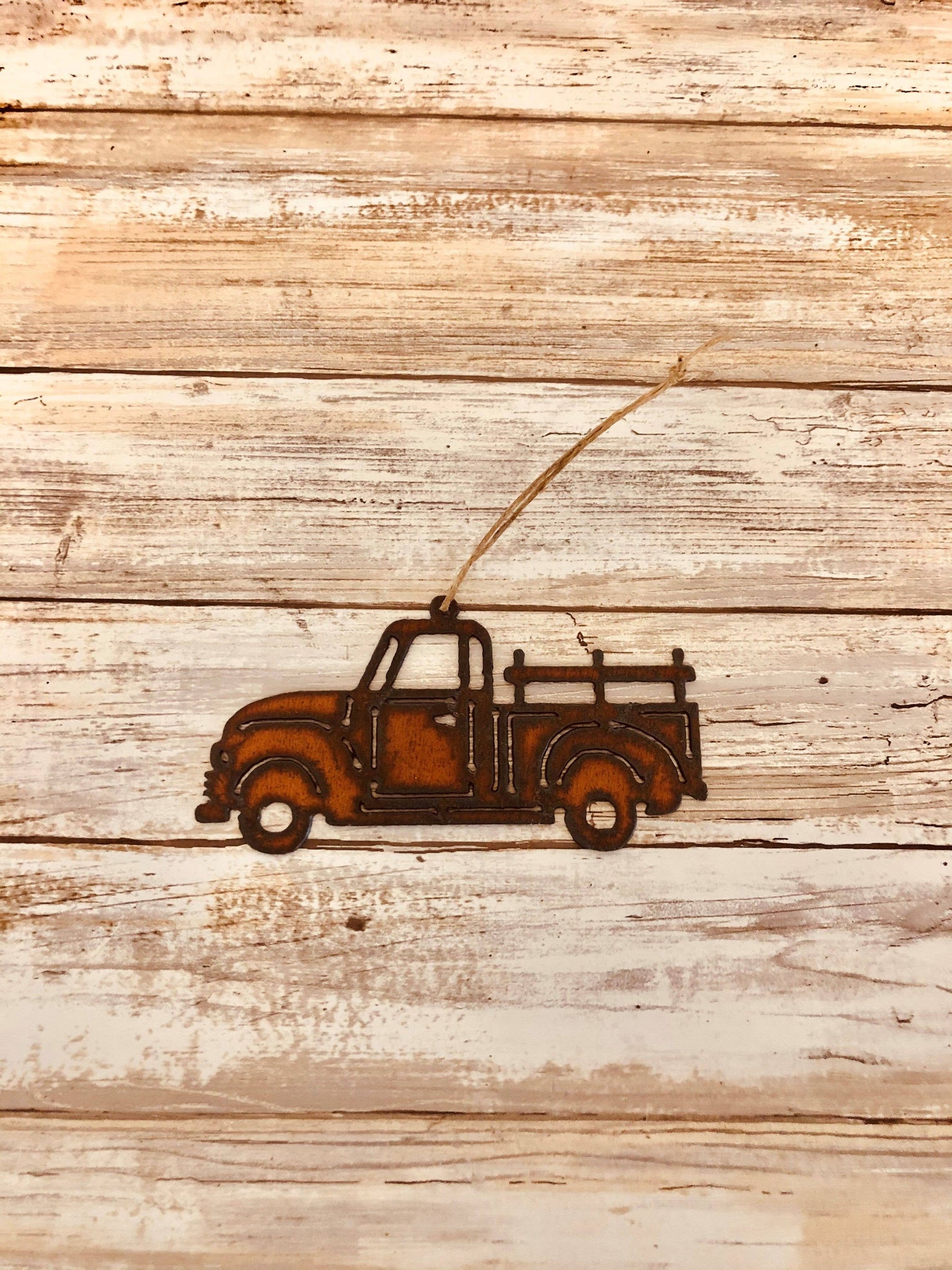 Universal Ironworks Inc - Vintage Truck  Rustic Metal Ornament
