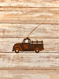 Universal Ironworks Inc - Vintage Truck  Rustic Metal Ornament