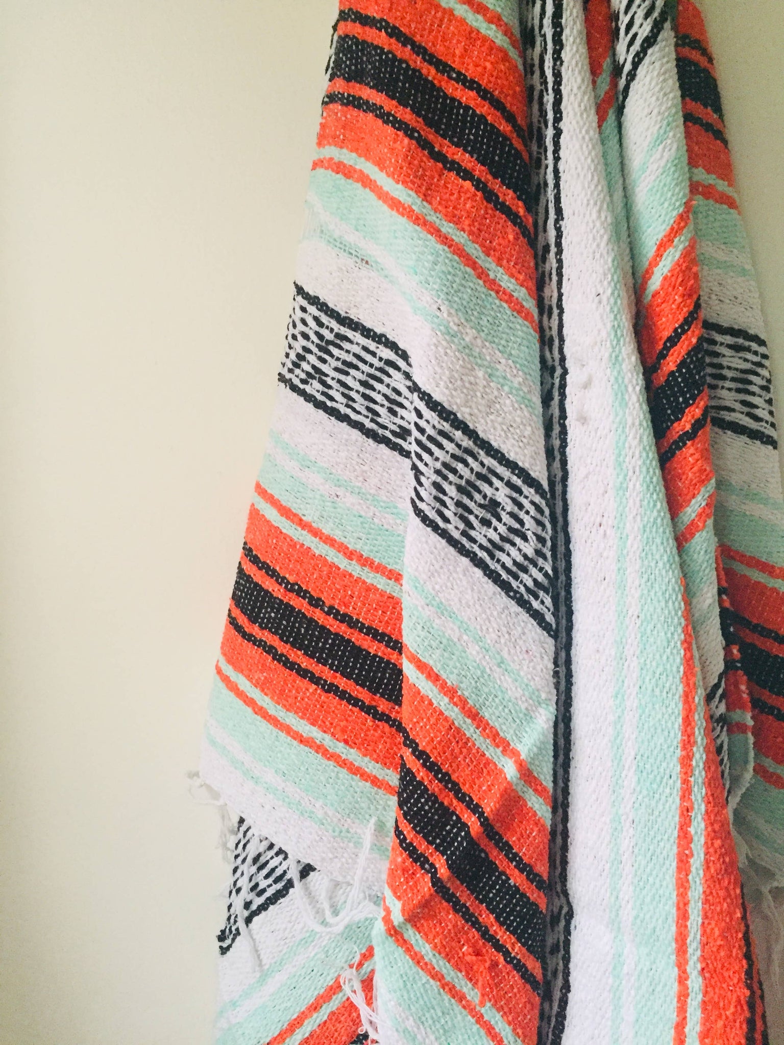 Sea Gypsy California - Orange & Mint Beach Blanket