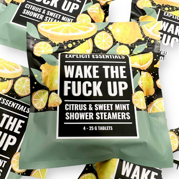 Explicit Essentials - Wake The Fuck Up Shower Steamers