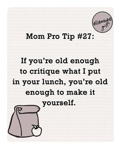 ellembee gift - Mom pro tip | make your own lunch funny Swedish dish cloths